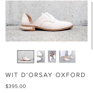 Freda Salvador WIT D'Orsay Oxford Vanilla Croc